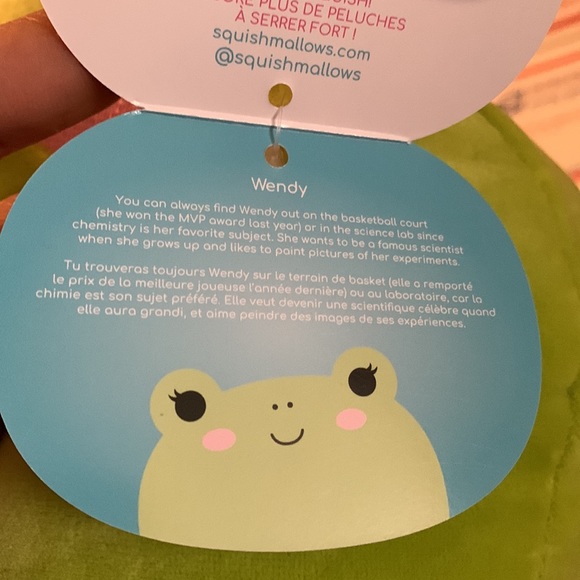 Squishmallows Wendy the Frog Stackable with Floral Belly - Picture 7 of 8